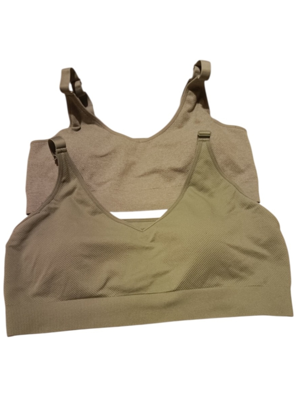Duo Anko Activewear Bras Bralette in Olive & Grey
